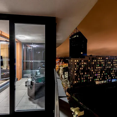 Wislane Tarasy - Unique 4you - 10 Pietro Z Pieknym Widokiem Na Centrum Krakowa Apartamento *